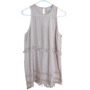 Esther & CO Beige Ariana Mini Dress Sz XL